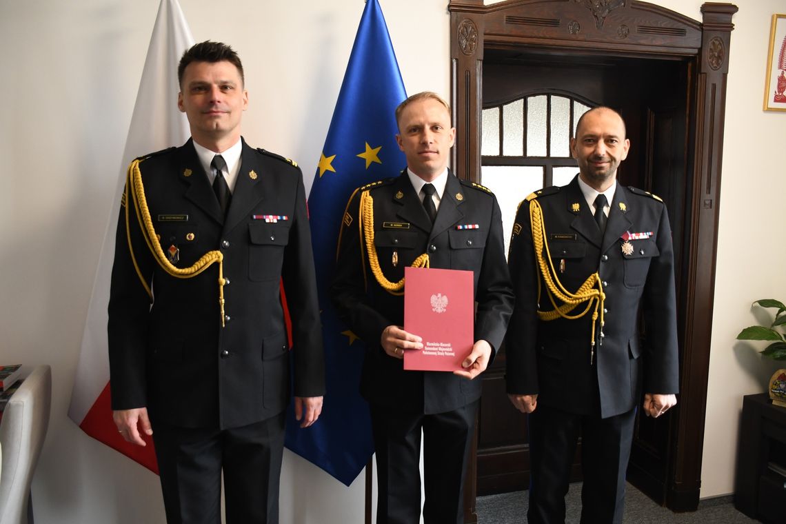 Komendant Straży Pożarnej w Elblągu ma oficjalnie nowego zastępcę