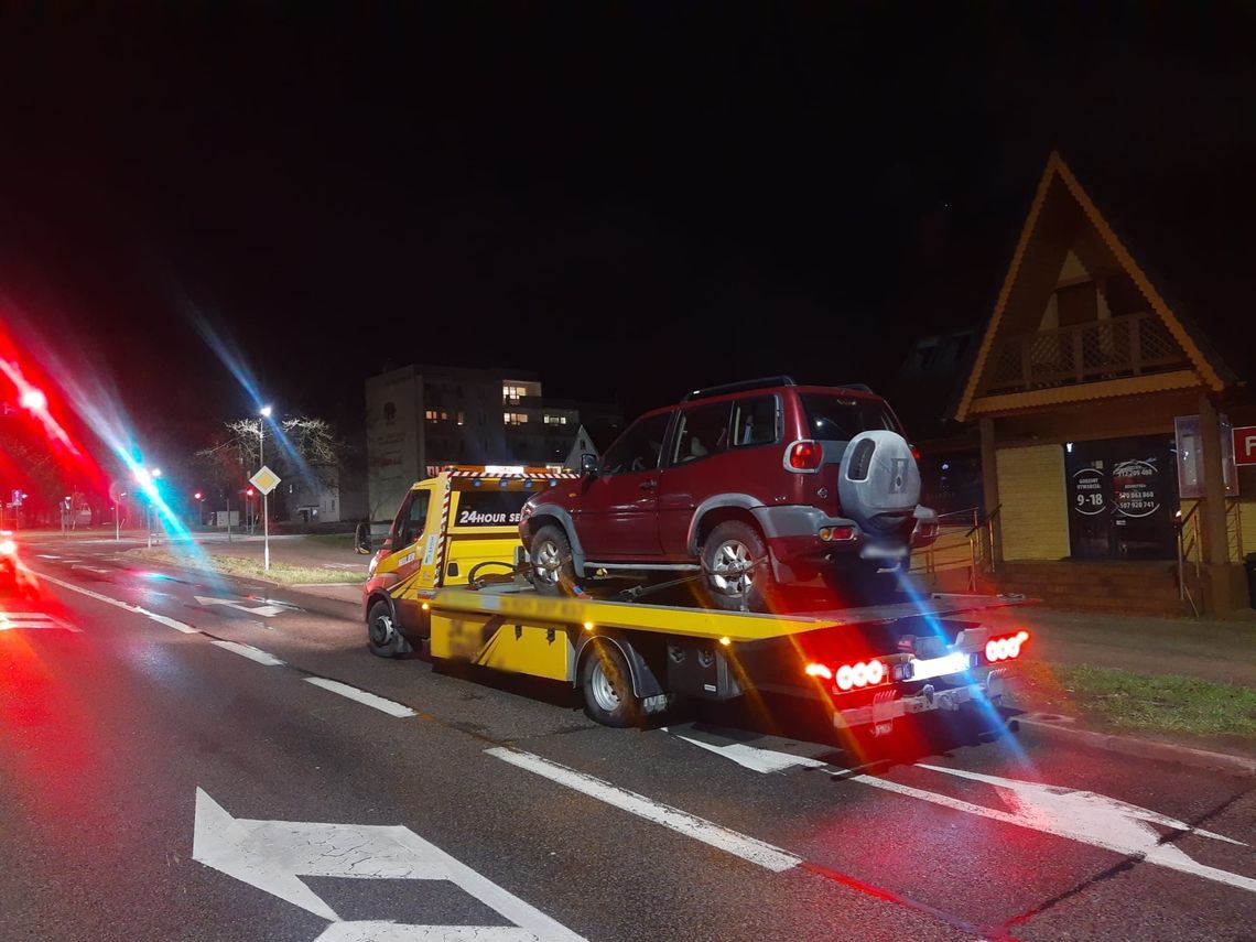 Konfiskata samochodu na Ogólnej w Elblągu