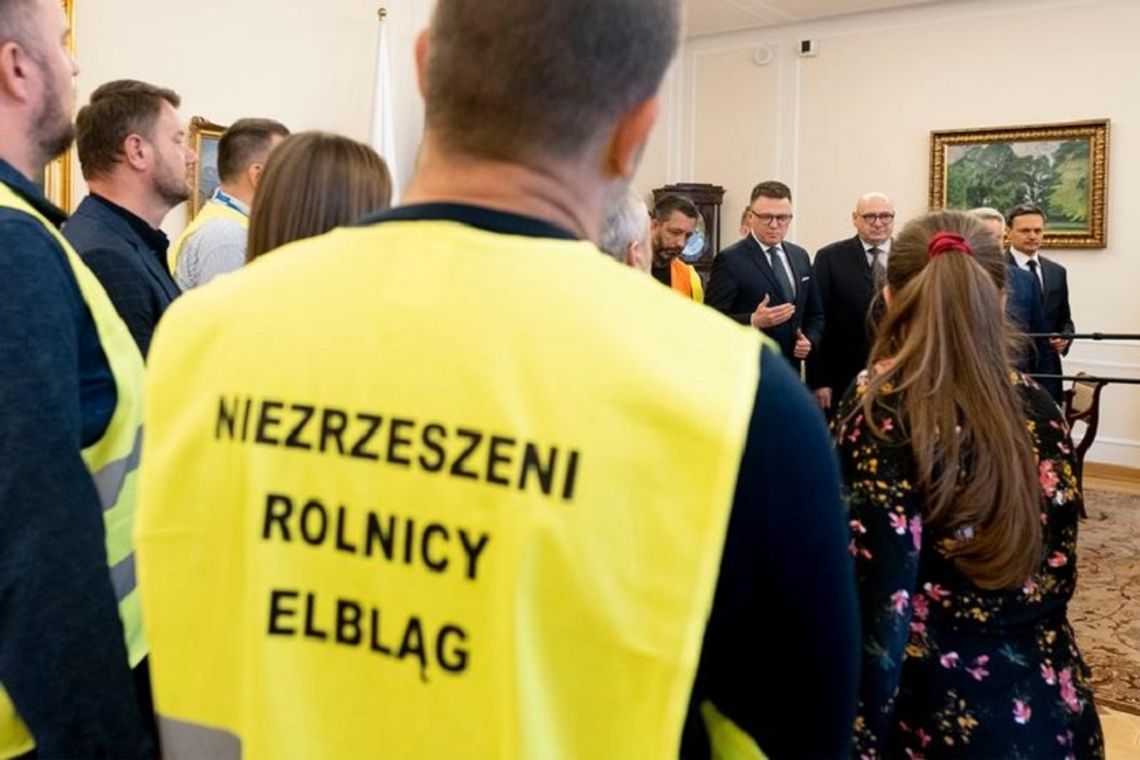 Marszałek Sejmu spotkał się z rolnikami z Elbląga