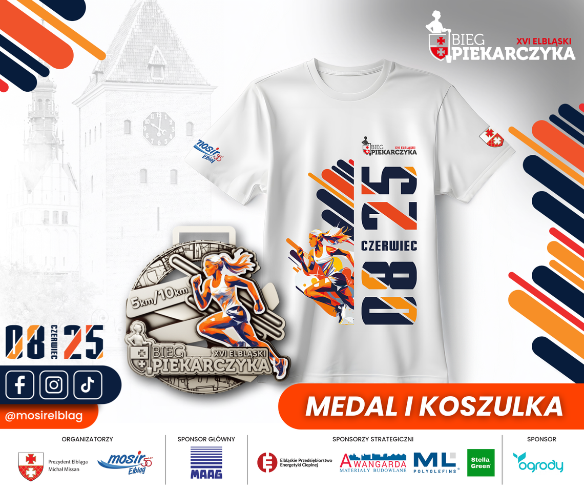 Medal XVI Elbląskiego Biegu Piekarczyka