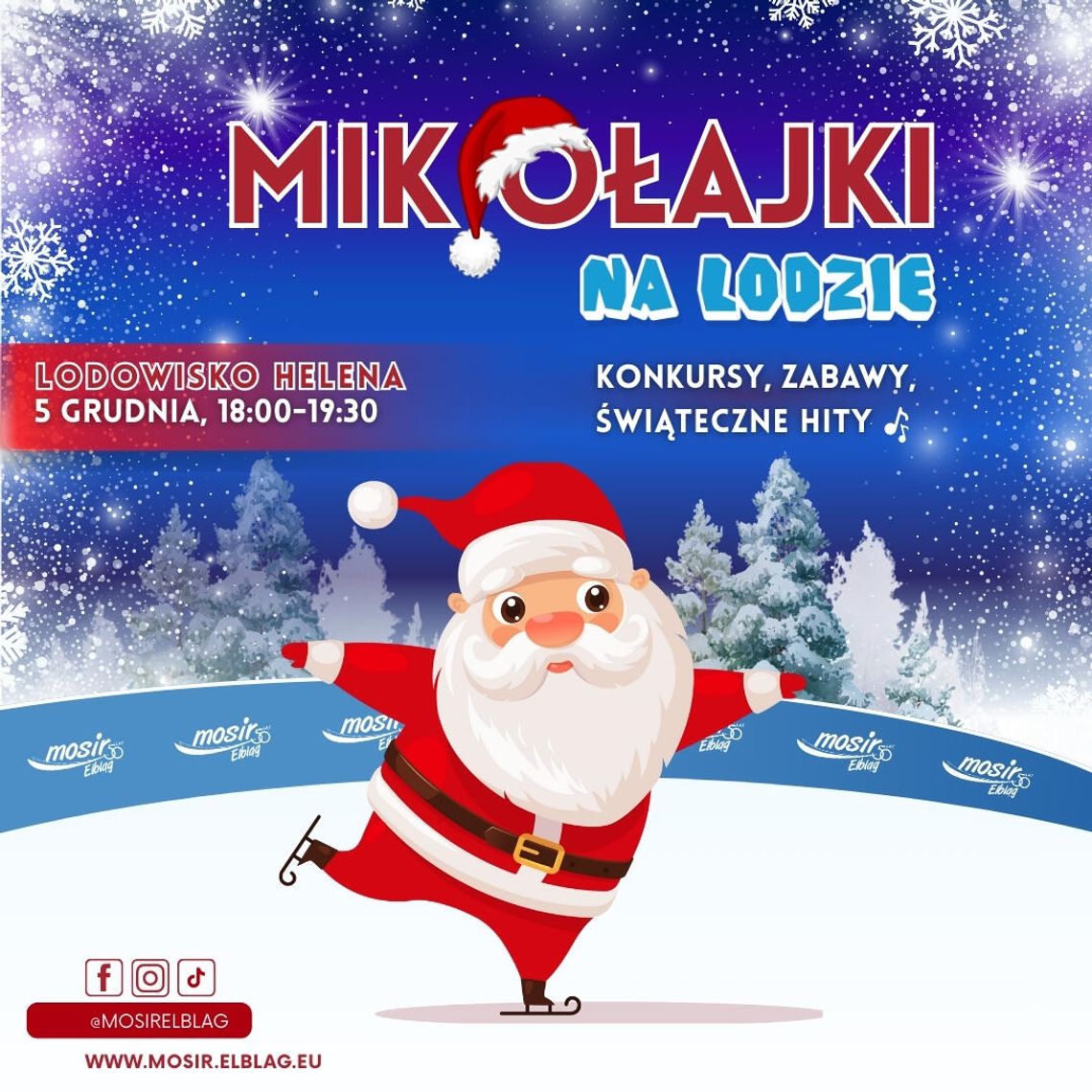 Mikołajkowa zabawa na lodzie