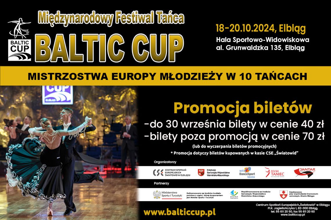 Mistrzostwa Europy Młodzieży w 10 Tańcach – perełka 24. Międzynarodowego Festiwalu Tańca Baltic Cup