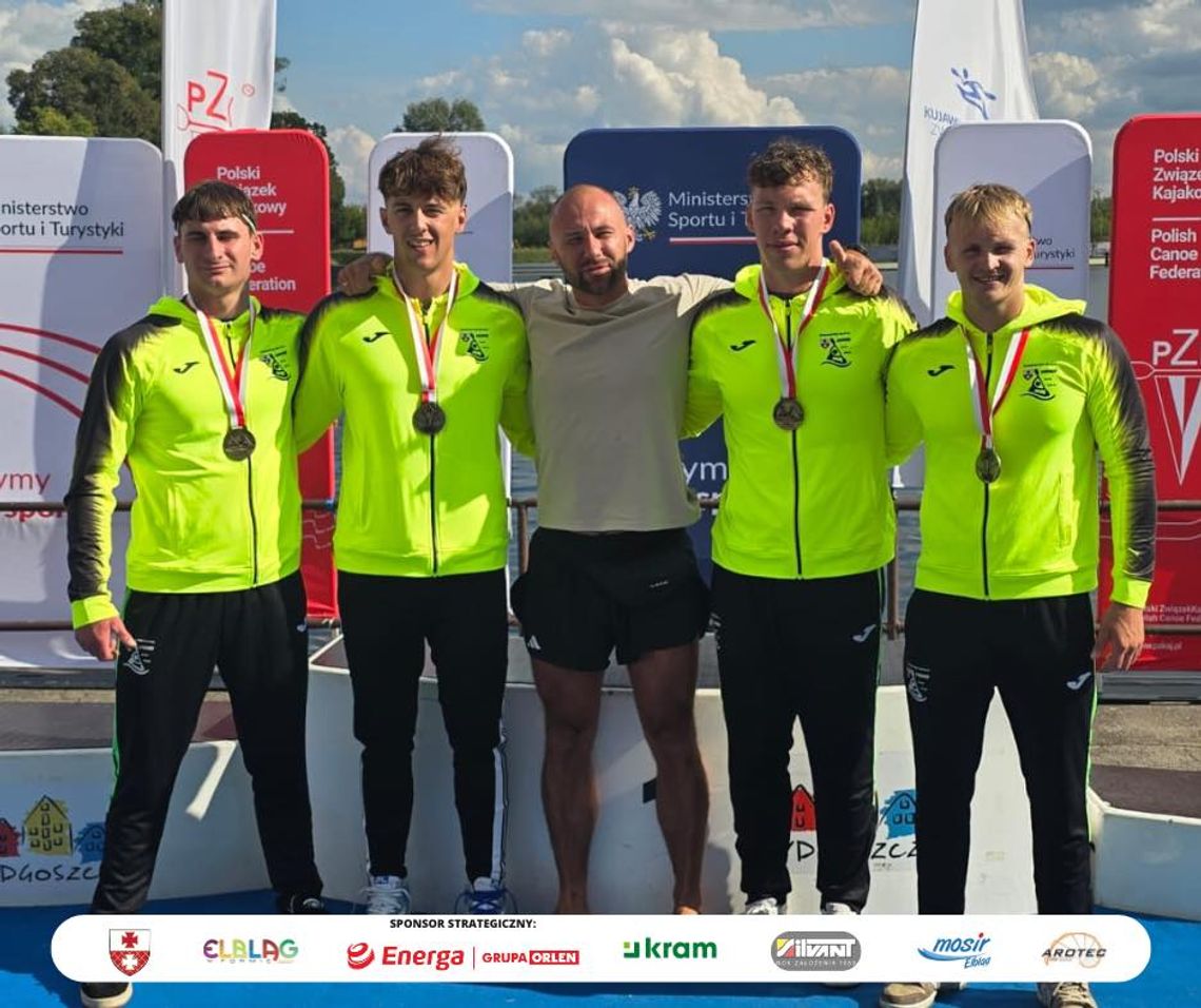 Mistrzowie Polski na wodzie! Elblążanie najlepsi w konkurencji olimpijskiej K4 500 m