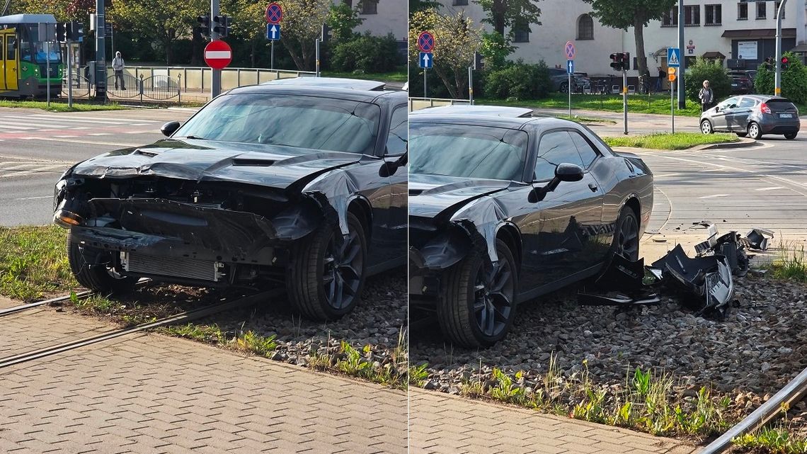 Dodge zderzył się z tramwajem