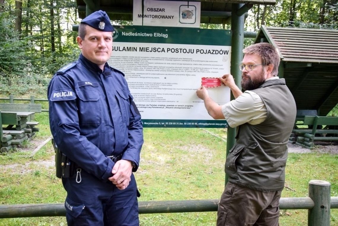 „Nie zgub się w lesie" - wspólna akcja nadleśnictwa i elbląskiej policji