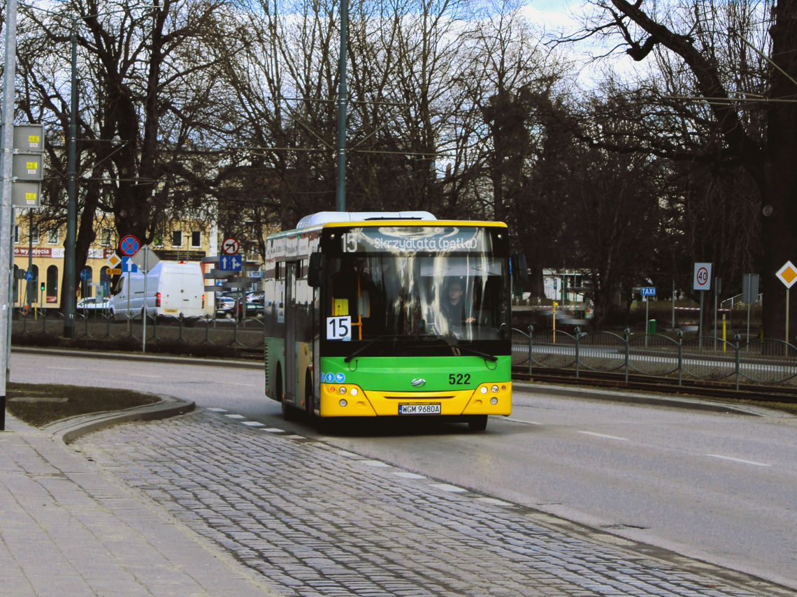 Objazdy pięciu linii ZKM