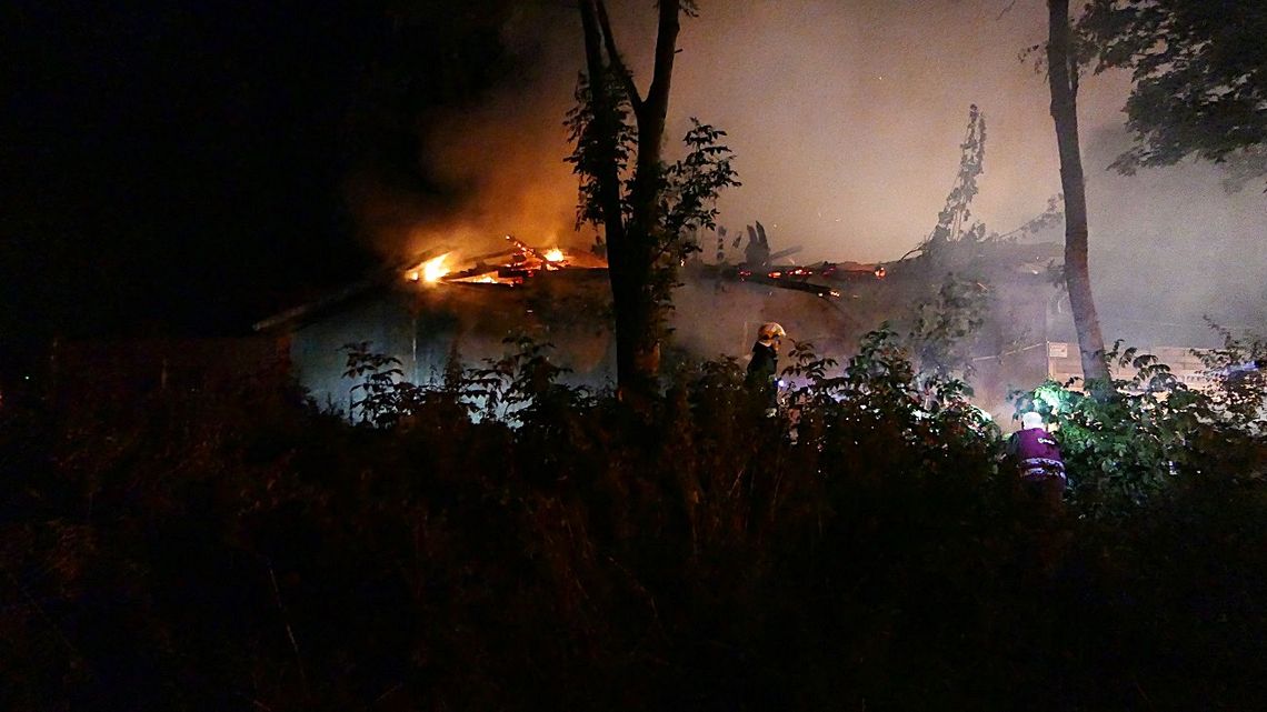 Ogromny pożar w Krzewsku