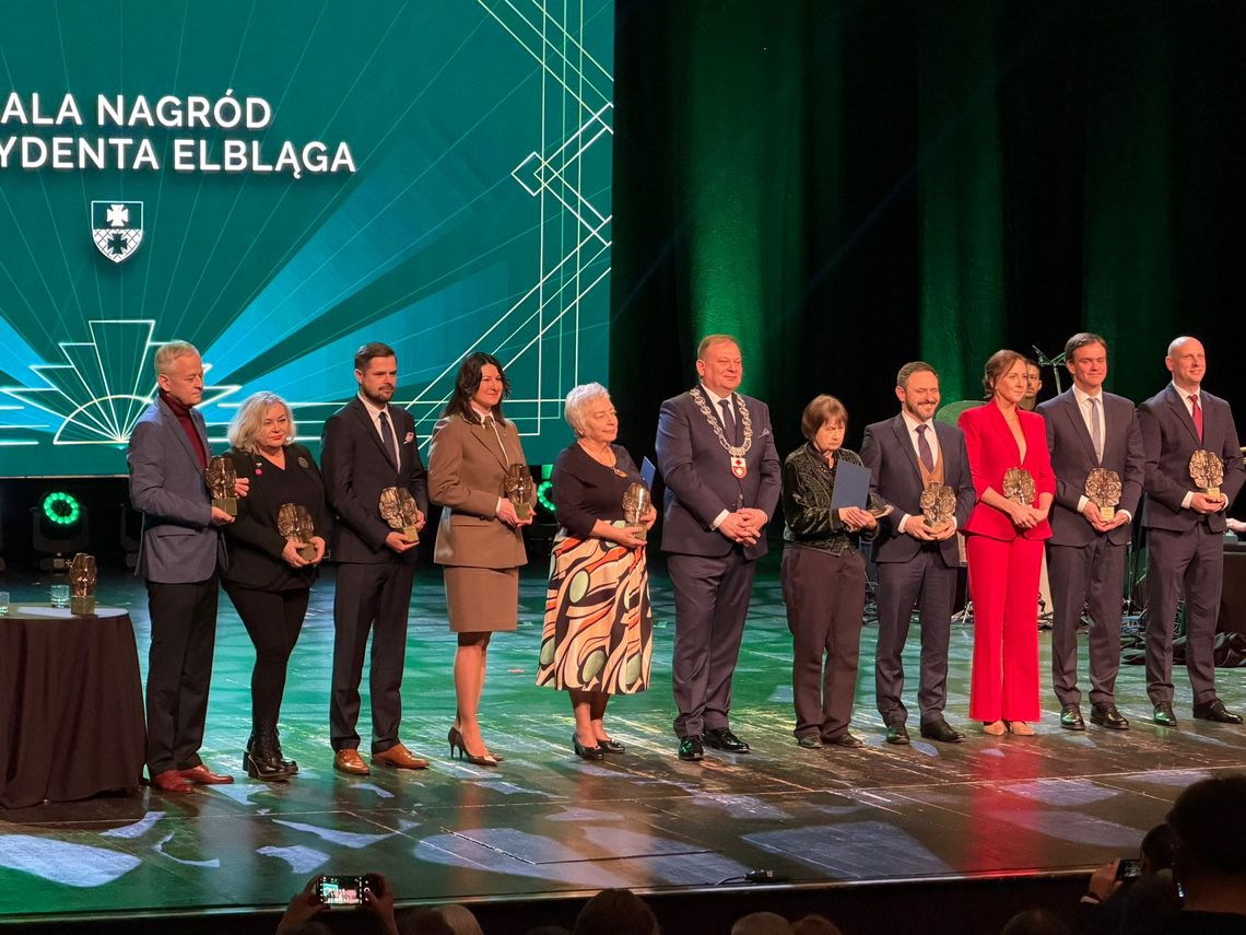 Oni zostali nagrodzeni przez Prezydenta Elbląga