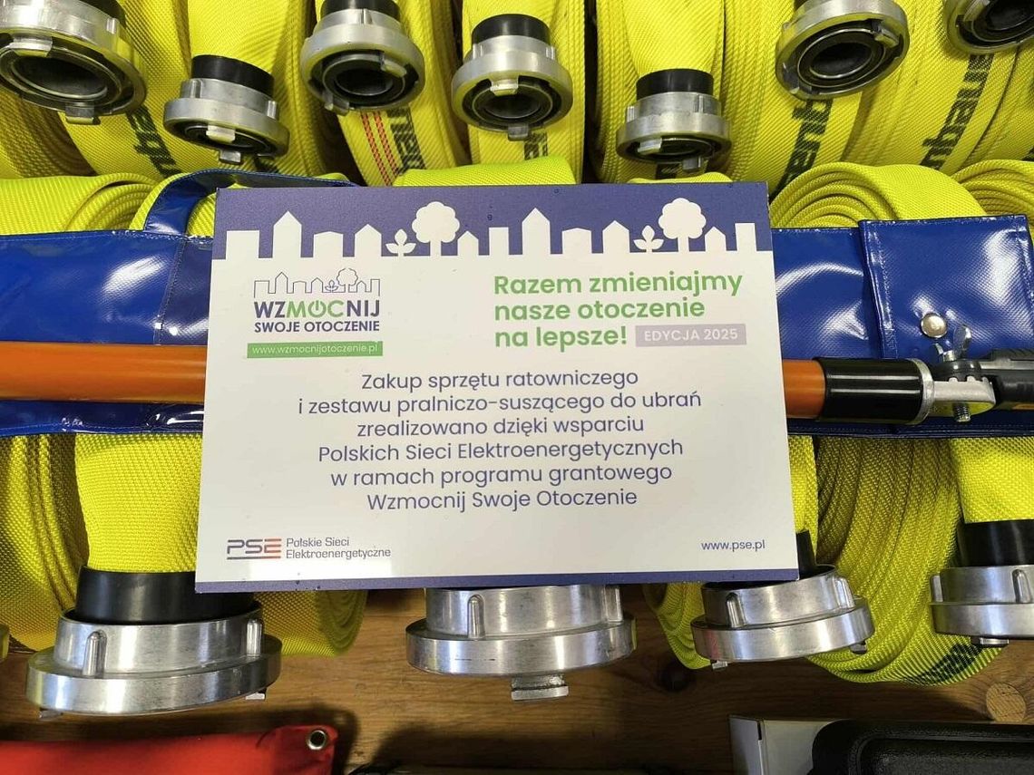 OSP Krzewsk zrealizowała dwa projekty dzięki wsparciu Polskich Sieci Elektroenergetycznych