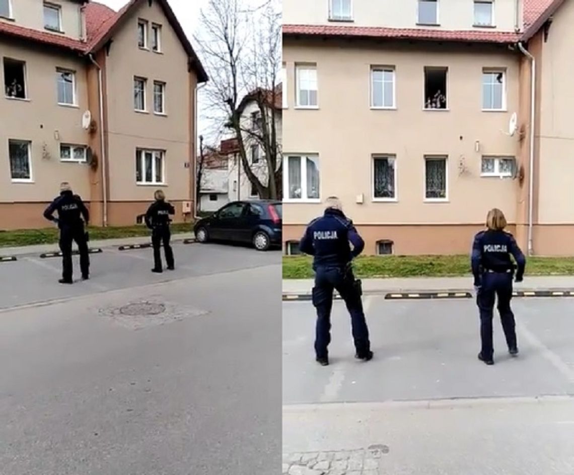 Policjanci skontrolowali dzieci na kwarantannie, była muzyka i taniec [WIDEO]