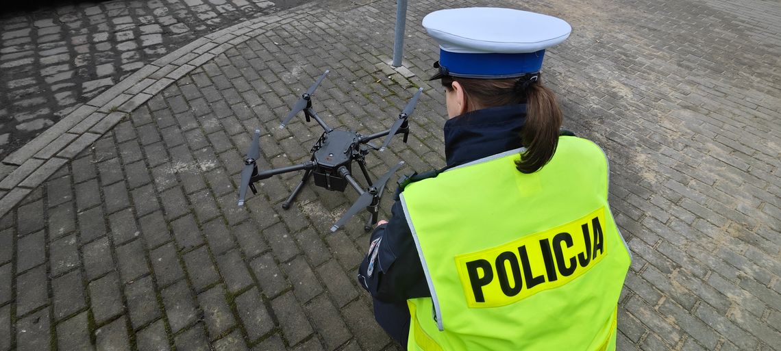 Policyjny dron nad Elblągiem. Znamy wyniki akcji
