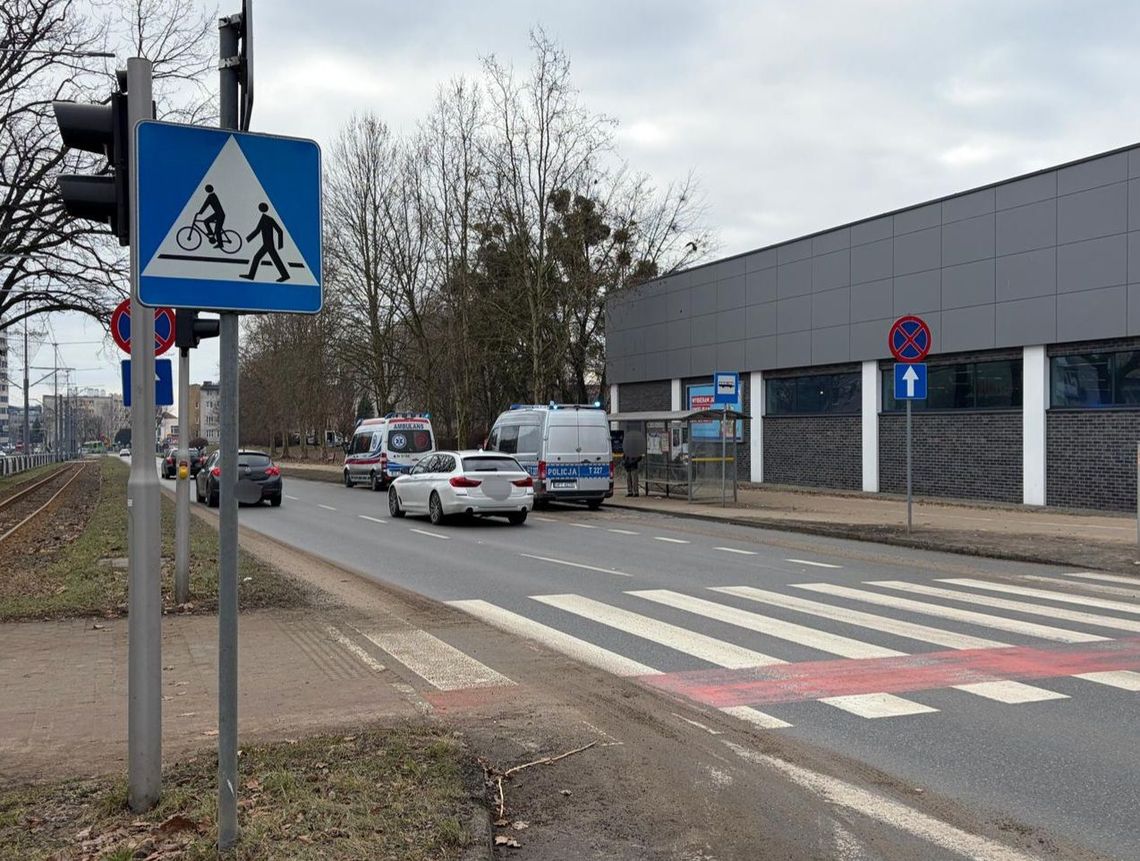 Potrącenie kobiety na Płk. Dąbka