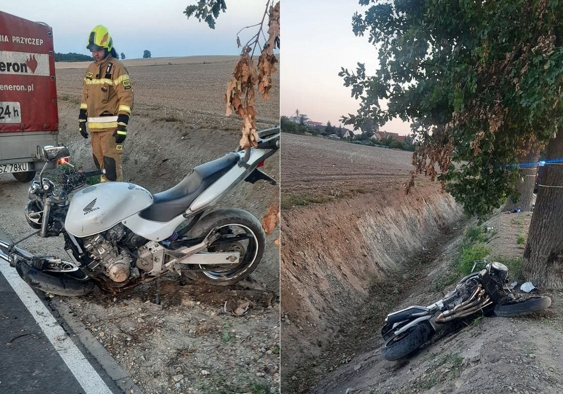 Poważny wypadek w Rychlikach. Mężczyzna doznał licznych złamań