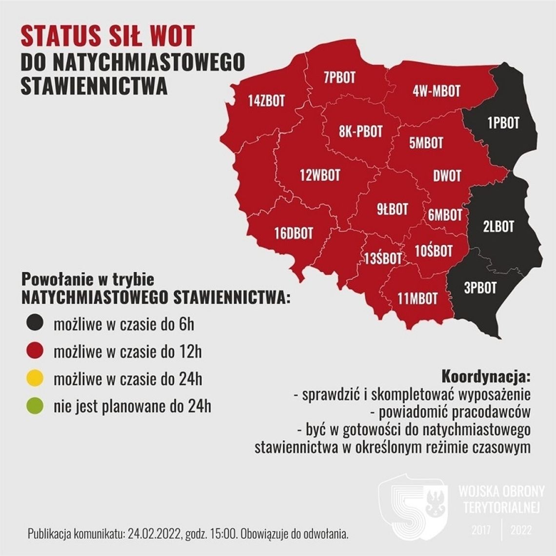 Powołanie w trybie natychmiastowego stawiennictwa żołnierzy