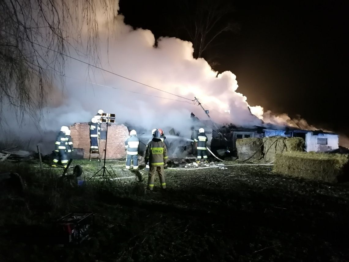 Pożar budynku w Dzierzgonce