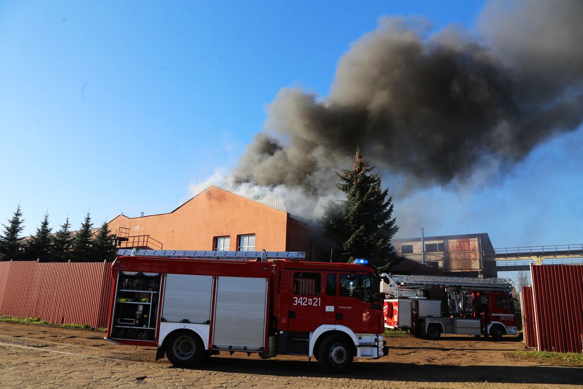 Pożar na terenie odlewni [FOTO[