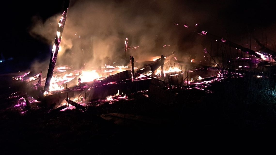 Pożar w Świętym Gaju. Straty oszacowano na blisko 100 tysięcy zł