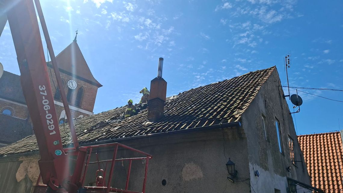 Pożar w Tolkmicku [FOTO]