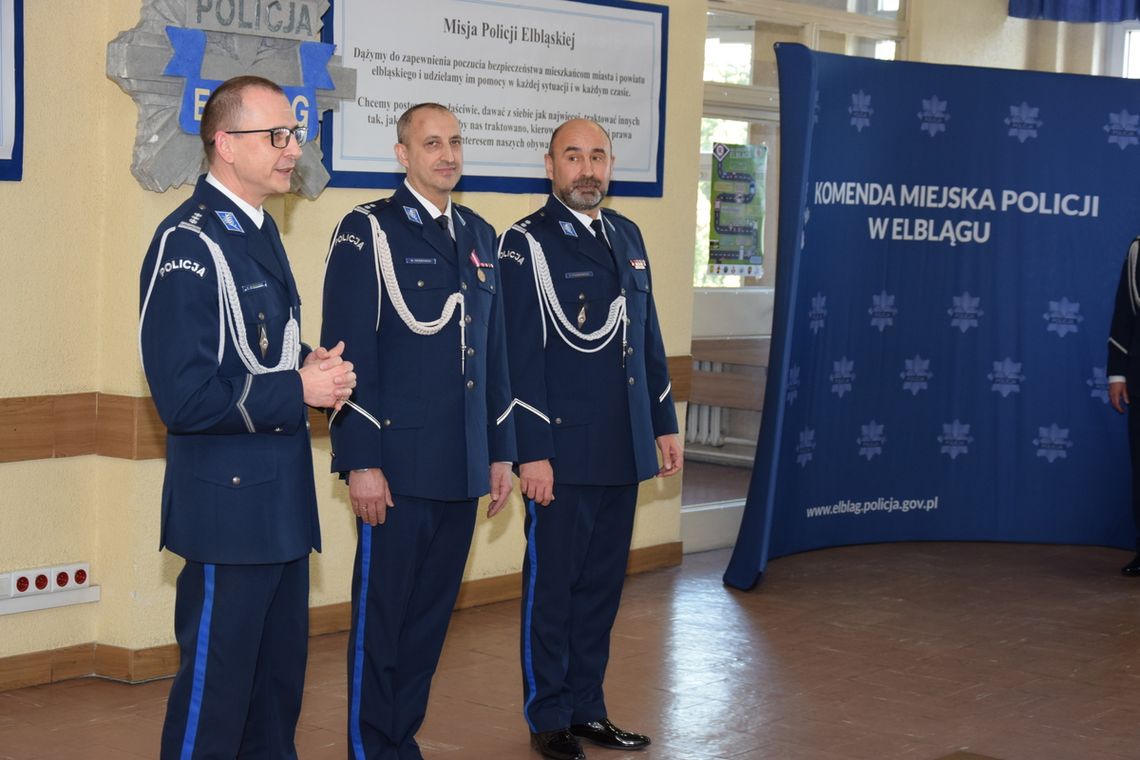 Pożegnanie zastępcy Komendanta Policji w Elblągu