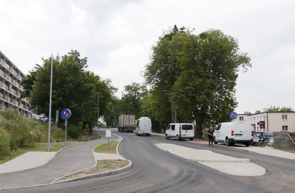 Prace drogowe na ul. Okólnik w Elblągu
