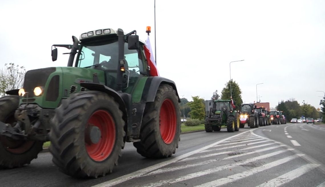 Protest rolników w Elblągu