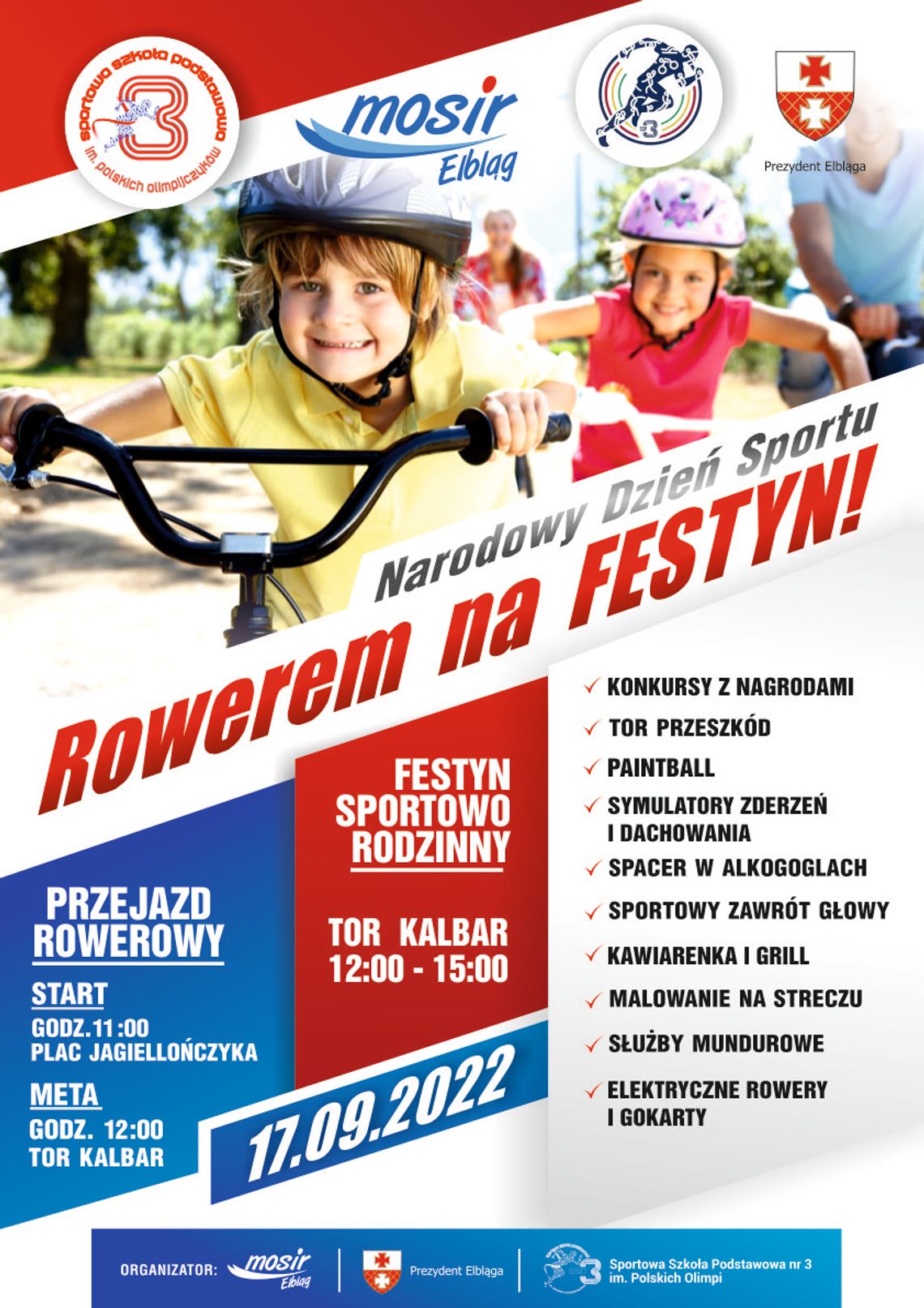 Przejazd rowerowy i sportowy festyn