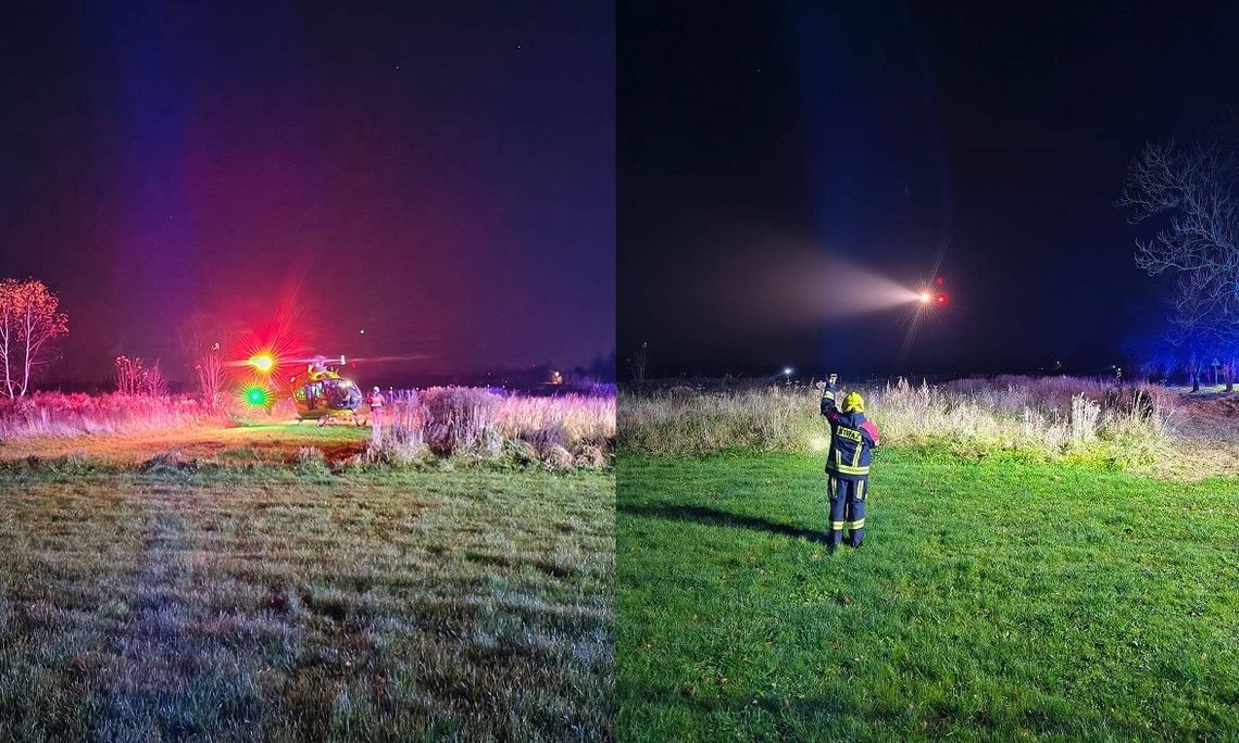 Ratunek z powietrza dla 14-latka