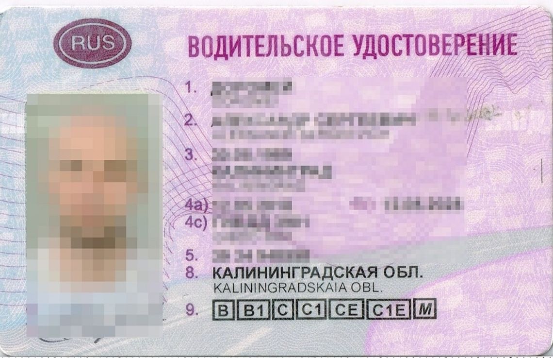 Rosjanin z fałszywym prawem jazdy zatrzymany w Grzechotkach