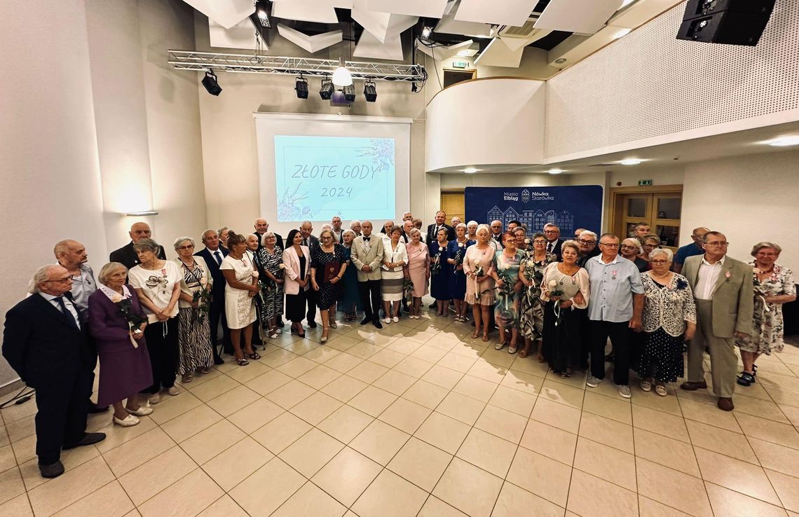 Są ze sobą od 50 lat. Złote Gody w Elblągu [FOTO]