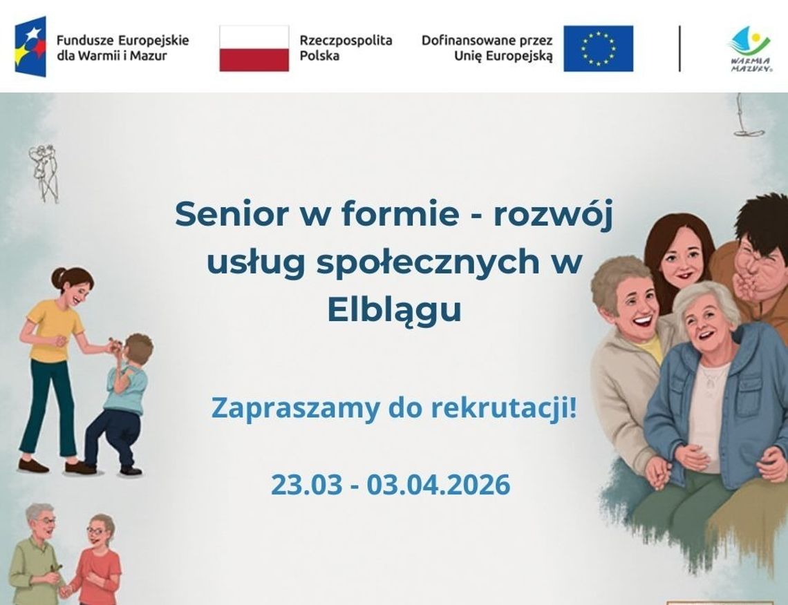 Seniorzy z Elbląga dostaną nowe wsparcie. Ruszył ważny projekt – sprawdź, jak skorzystać