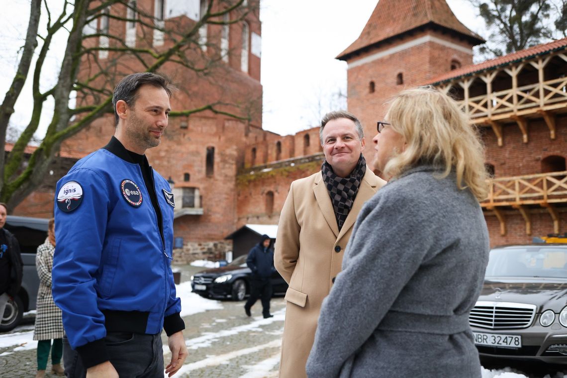 Sławosz Uznański-Wiśniewski odwiedził Frombork [FOTO]