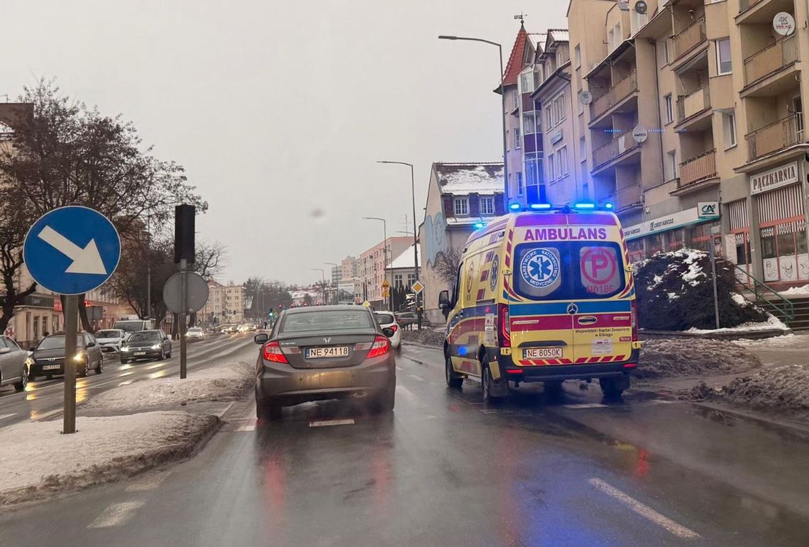 Ślisko jak na lodowisku. Elbląski SOR pękał w szwach