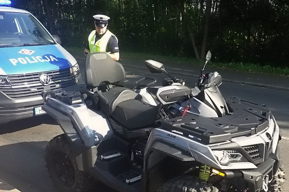 Stracił quada pod Elblągiem Stracił quada pod Elblągiem