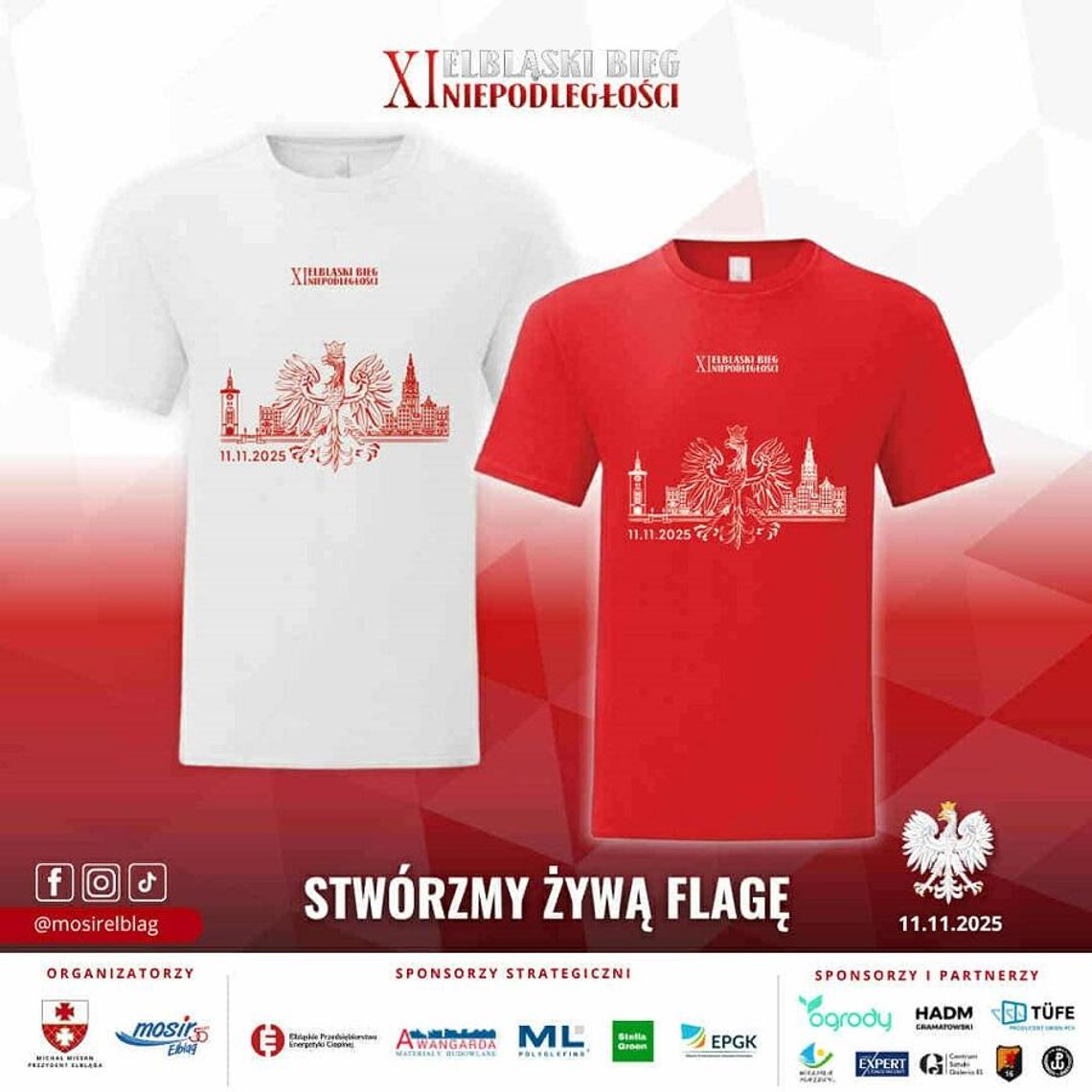 Stwórzmy żywą flagę podczas Biegu Niepodległości