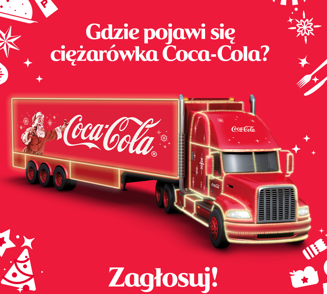 Świąteczna ciężarówka Coca-Cola w Elblągu? Zdecydujesz o tym Ty!