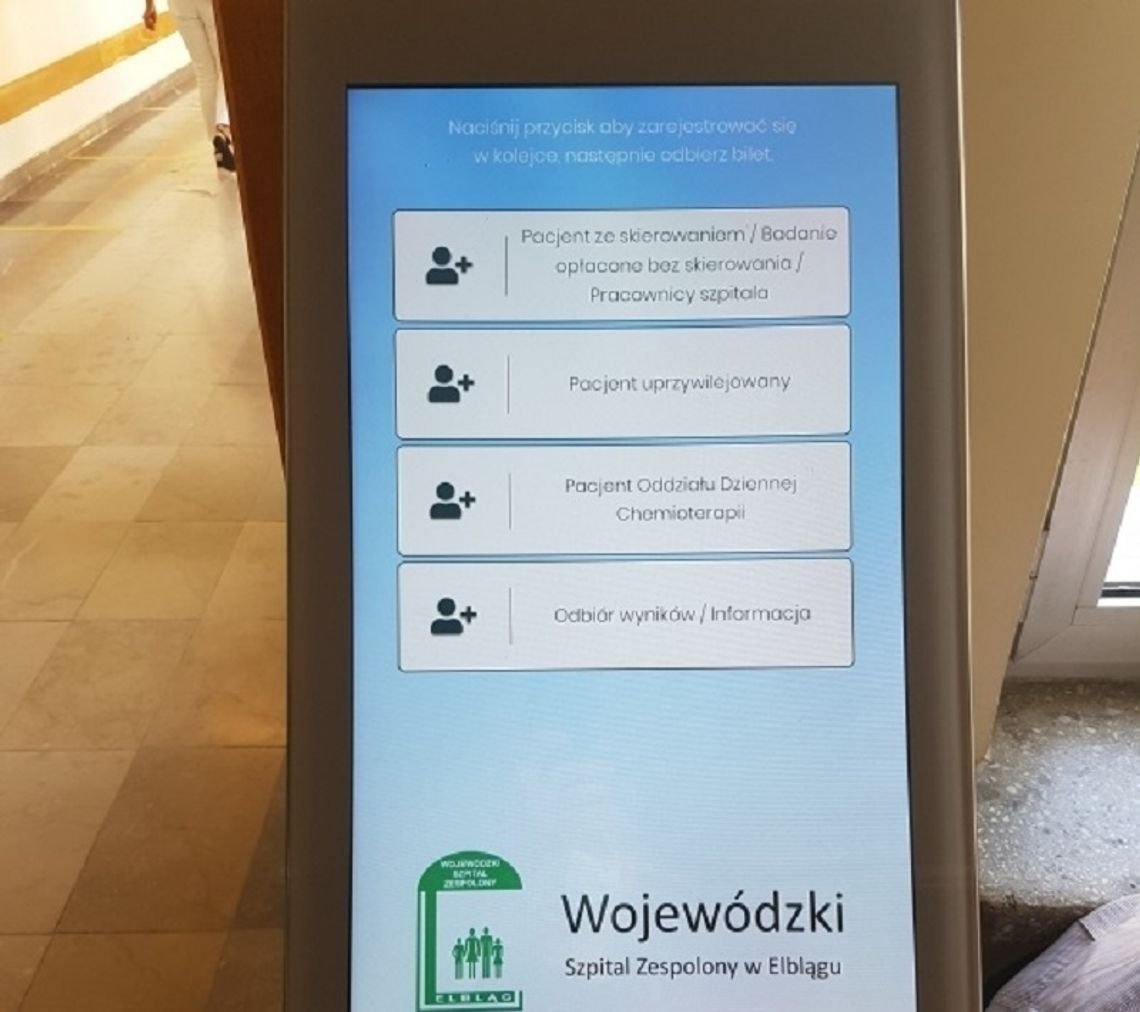 System kolejkowy w Wojewódzkim Szpitalu Zespolonym w Elblągu