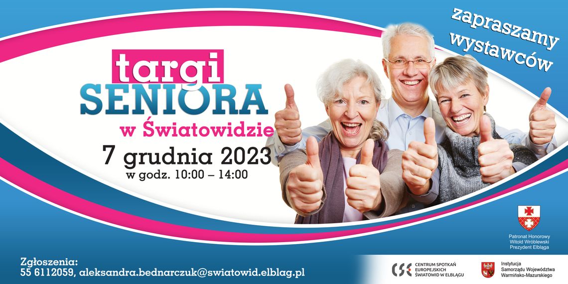 Targi seniora – Teraz My! Czekamy na zgłoszenia wystawców