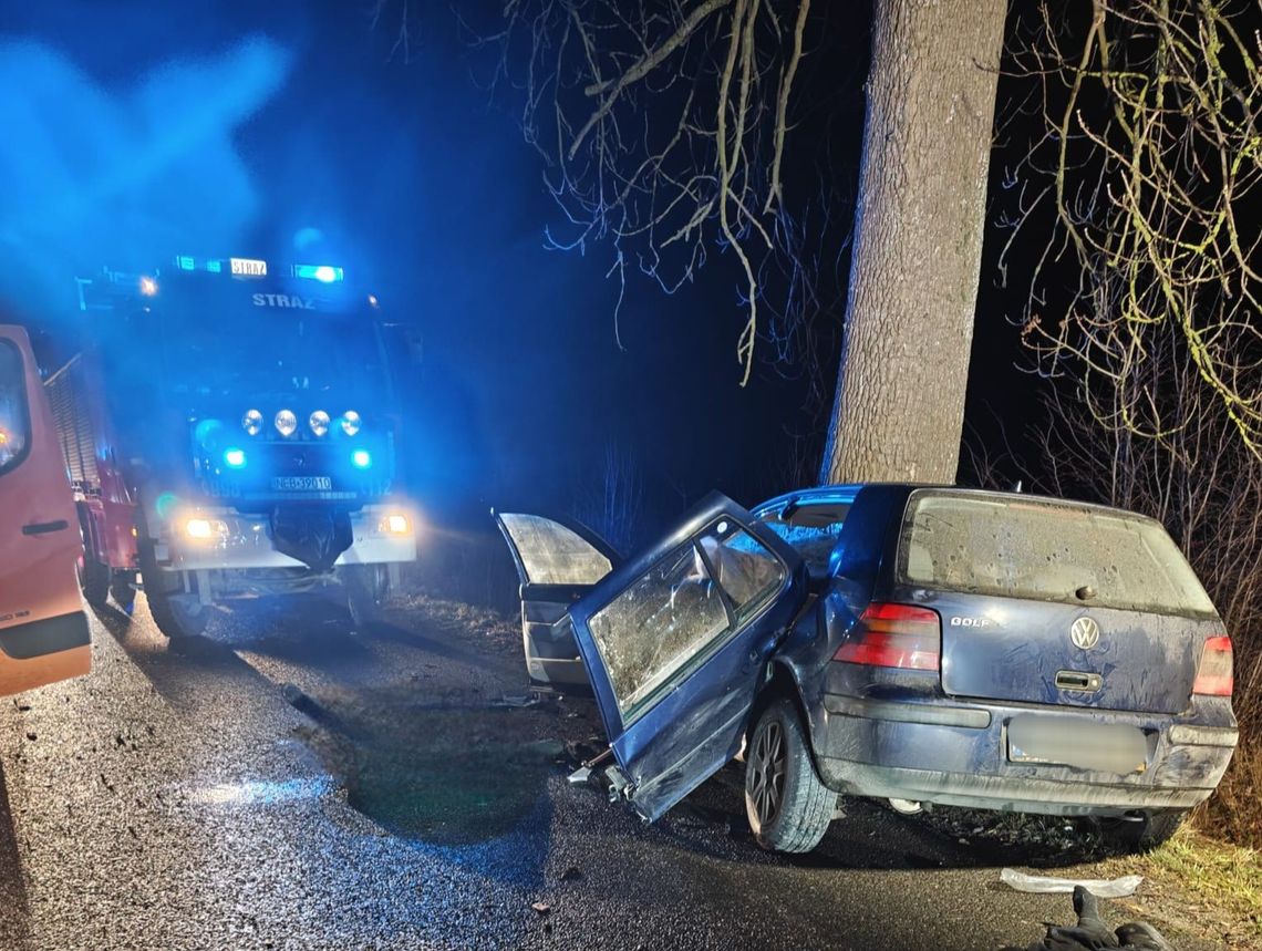 Tragiczny finał nocnej jazdy. Dwie osoby nie żyją Tragiczny finał nocnej jazdy. Dwie osoby nie żyją