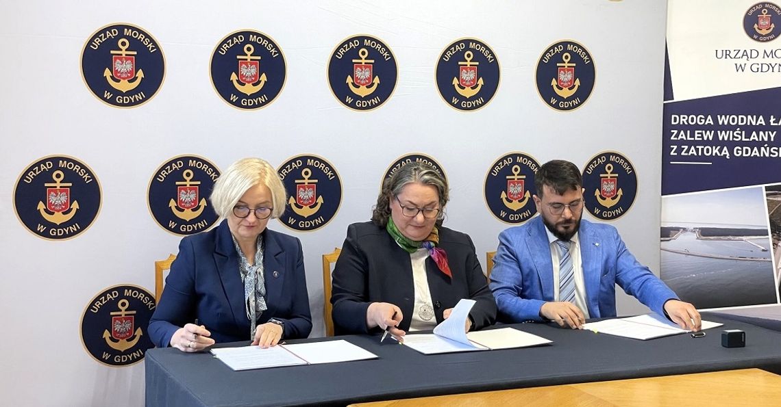 Urząd Morski w Gdyni podpisał umowę na tor wodny na rzece Elbląg Urząd Morski w Gdyni podpisał umowę na tor wodny na rzece Elbląg