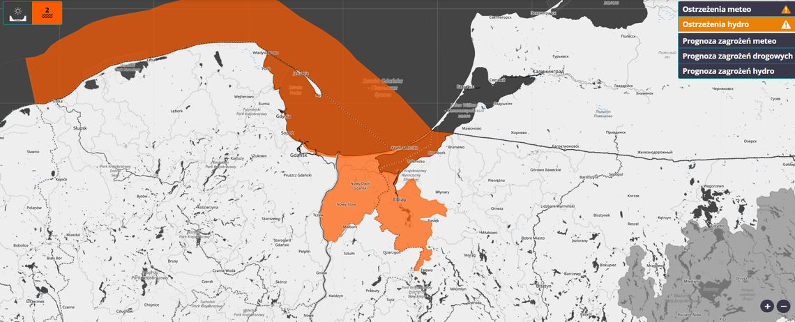 Uwaga na wzrost wód na Zalewie Wiślanym i Żuławach Uwaga na wzrost wód na Zalewie Wiślanym i Żuławach