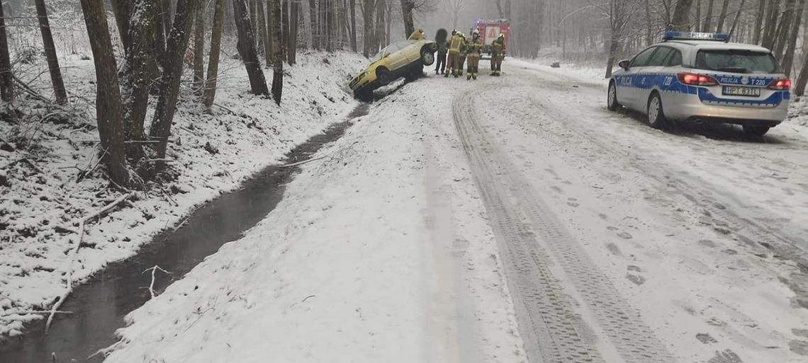 Uwaga - trudne warunki. Wypadek w Zastawnie