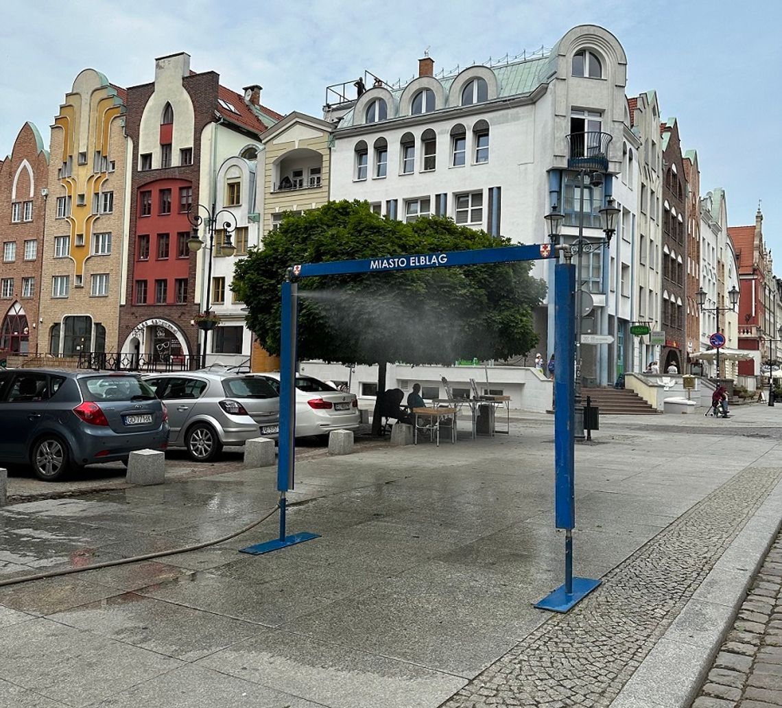 W Elblągu działają już kurtyny wodne W Elblągu działają już kurtyny wodne