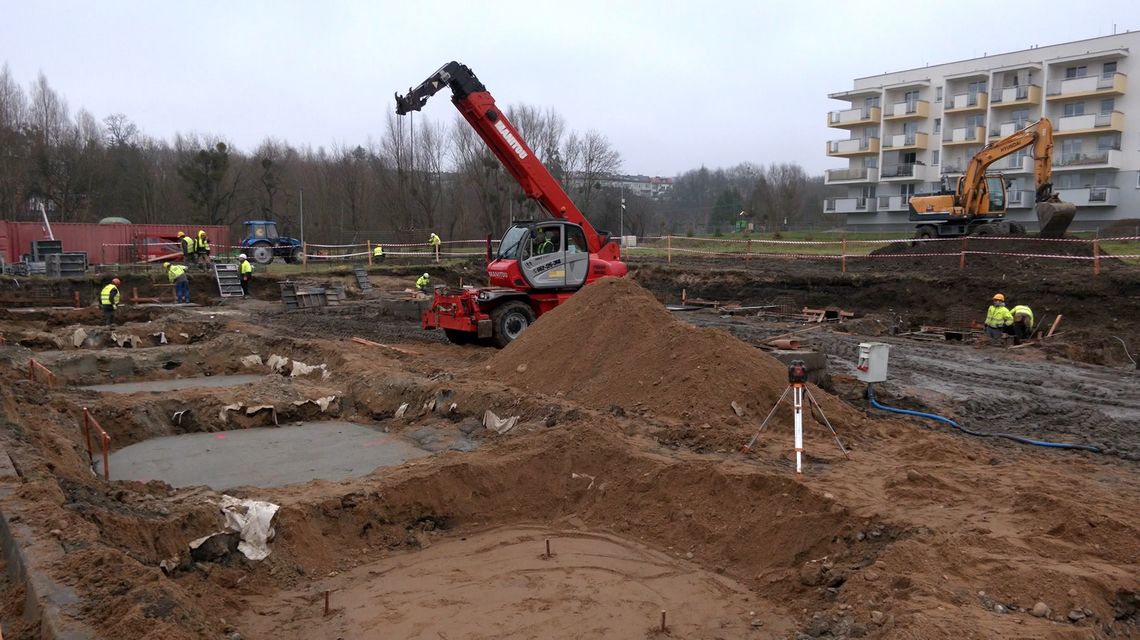W Elblągu trwa budowa hali [WIDEO]