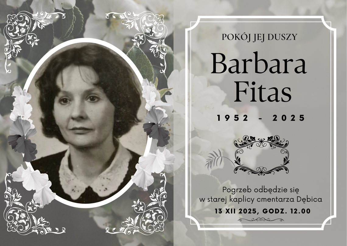 Wspomnienie o Pani Profesor Barbarze Fitas Wspomnienie o Pani Profesor Barbarze Fitas