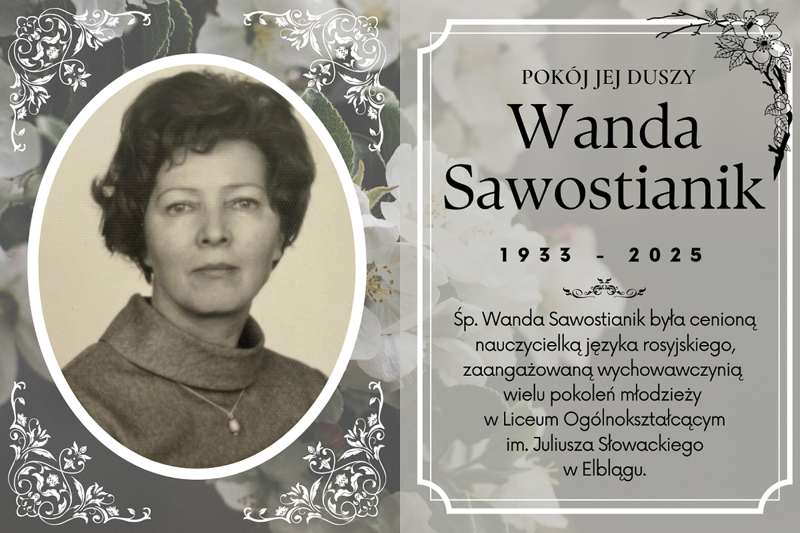 Wspomnienie o śp. Wandzie Sawostianik