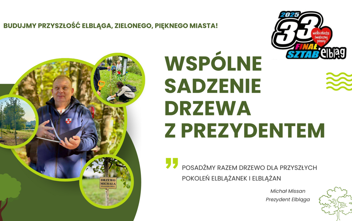 Wśród WOŚP-owych aukcji wspólne sadzenie drzewa z prezydentem Wśród WOŚP-owych aukcji wspólne sadzenie drzewa z prezydentem