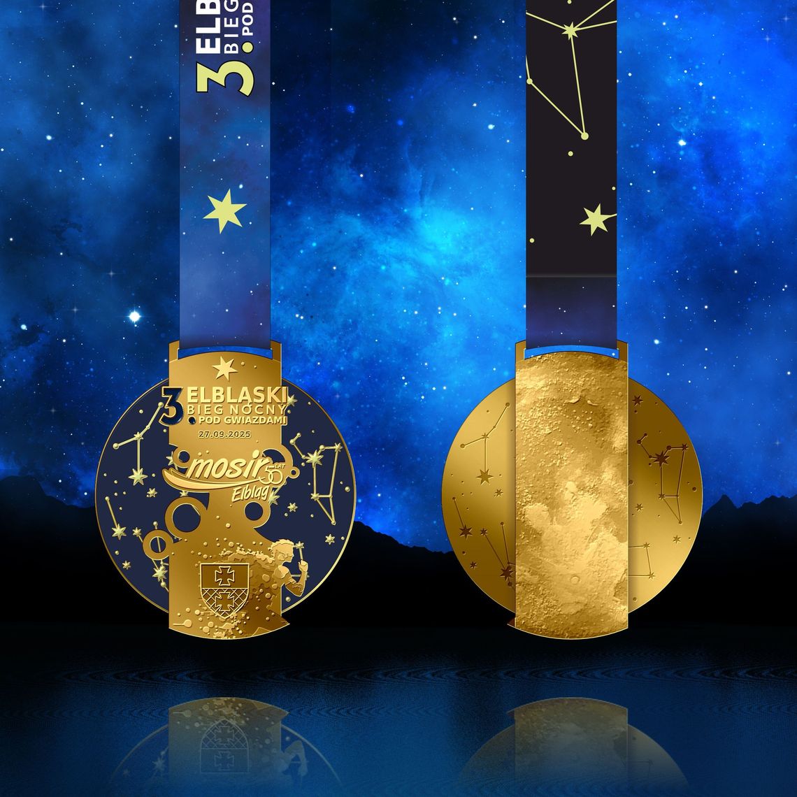 Wyjątkowy medal na 3. Elbląski Bieg pod Gwiazdami