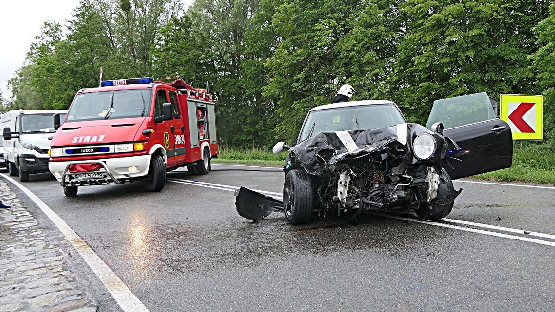 Wypadek 3 pojazdów. Trasa Elbląg-Malbork zablokowana