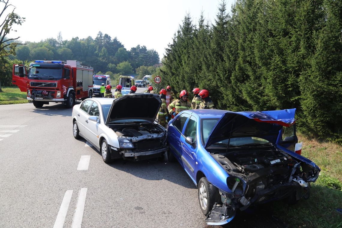 Wypadek na skrzyżowaniu Łęcze-Suchacz