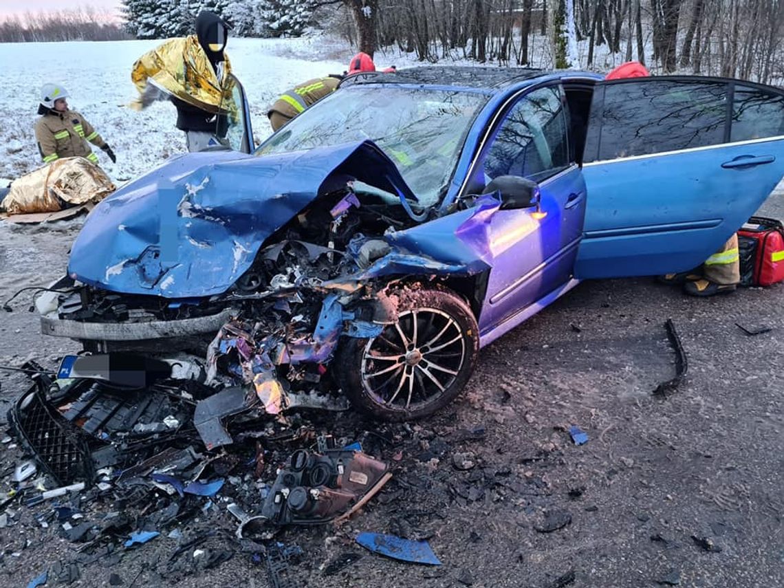 Wypadek w Milejewie. Żołnierze jechali do jednostki Wypadek w Milejewie. Żołnierze jechali do jednostki